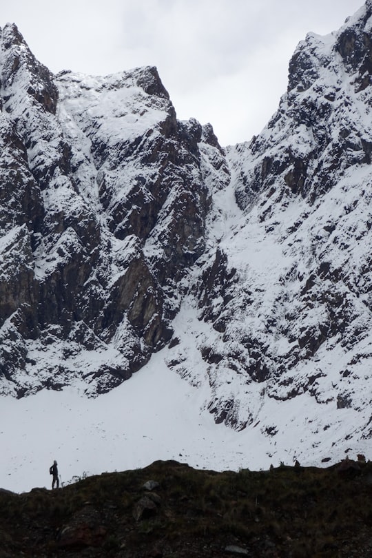 snow covered mountain during daytime in Salkantay Peru