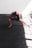 A bald individual is training with boxing gloves in a well-lit room, crouched low in a dynamic stance with one leg extended. The floor is covered with dark mats, and sunlight streams in through large windows, casting bright patterns across the room.