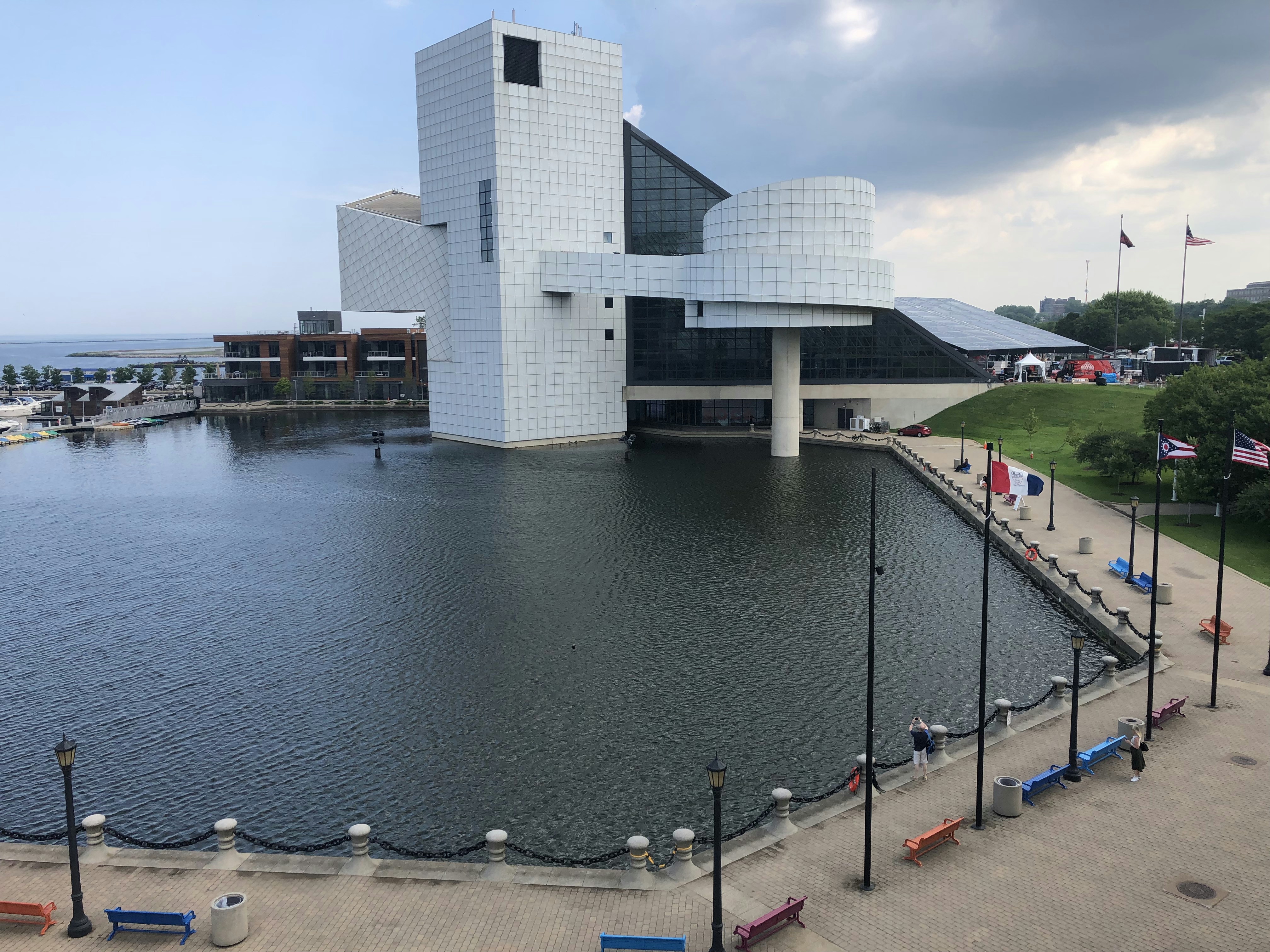 white concrete building near body of water during daytime