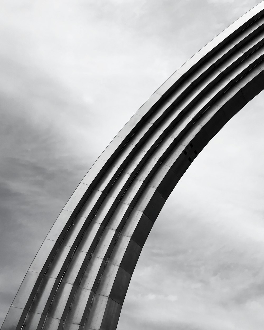 grayscale photo of clouds and sky