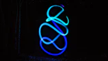 A vibrant social media campaign design featuring electric blue and neon cyan accents on a dark midnight navy background.