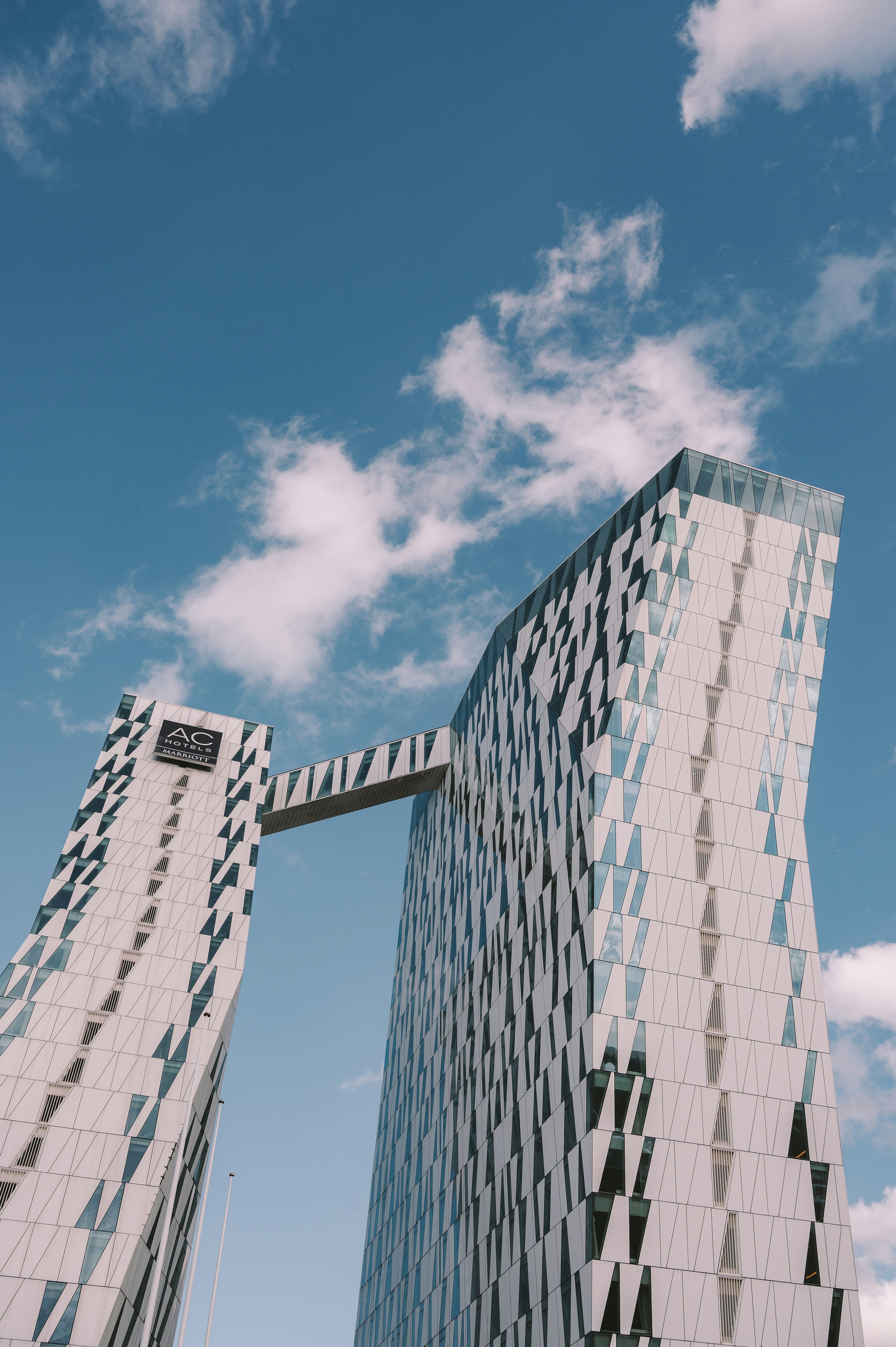 low angle photography of high rise building