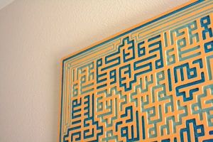 Mid-Century Abstract Canvas