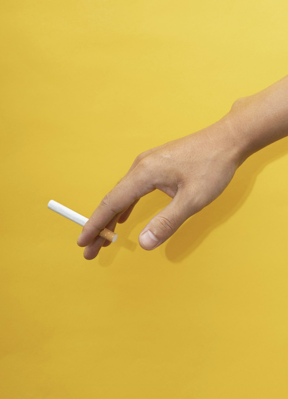 person holding white cigarette stick