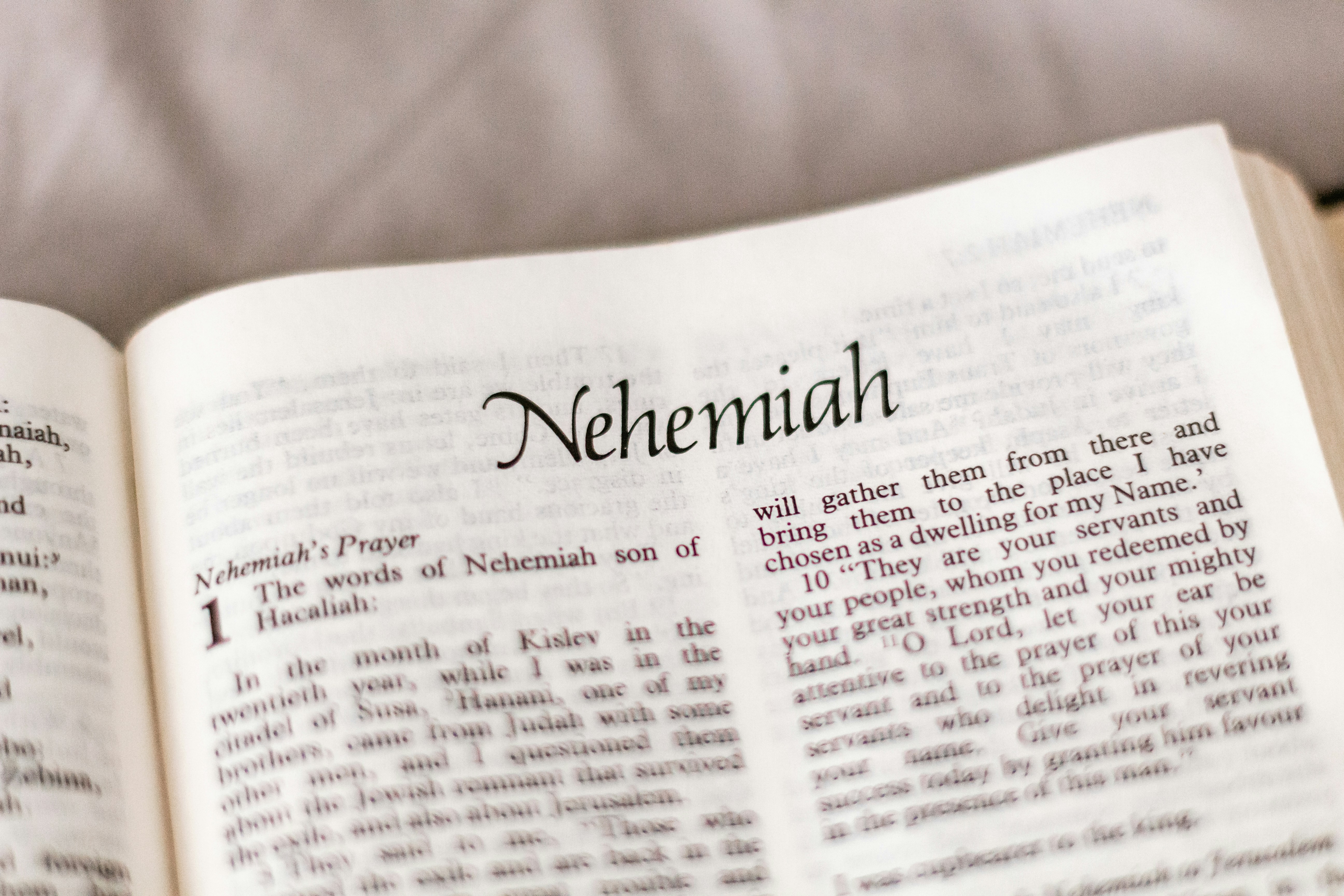 The Bible book of Nehemiah