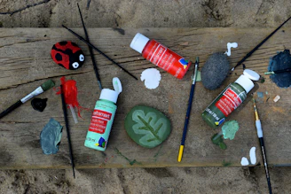 white and red plastic bottle