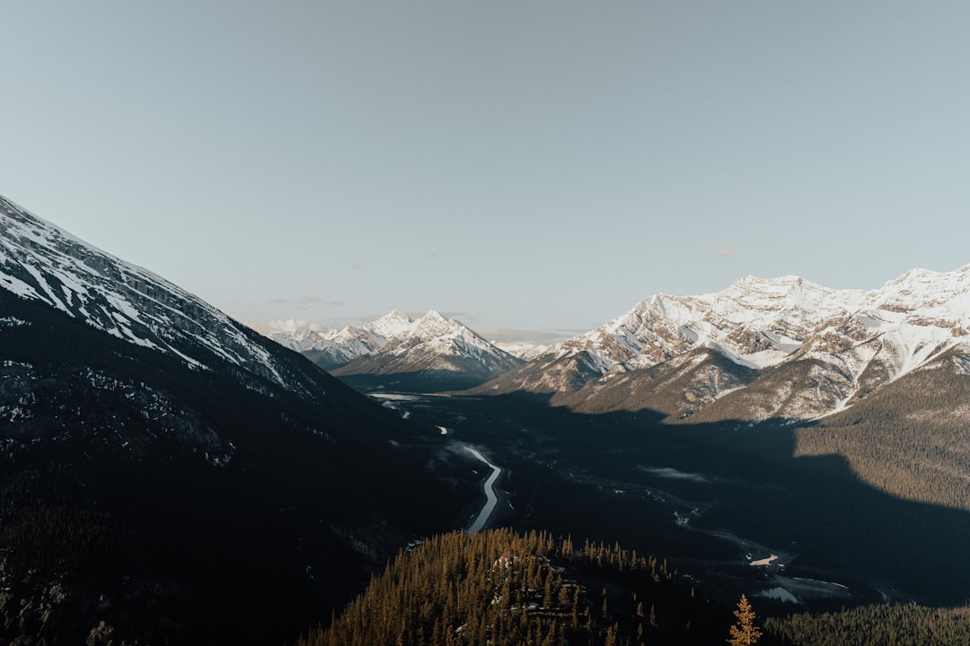 photo of Canmore Mountain range near Spray Lakes Road