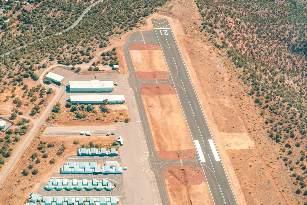 aerial view of cars on road during daytime