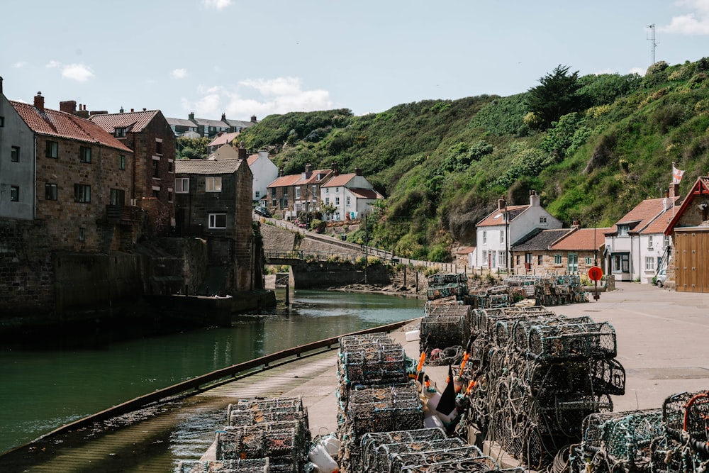 houses near river during daytime