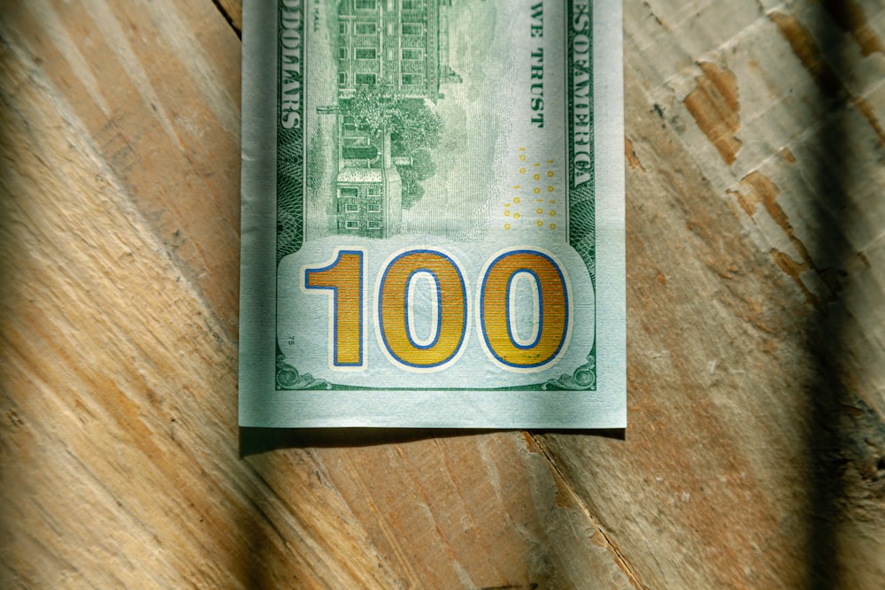 100 us dollar bill