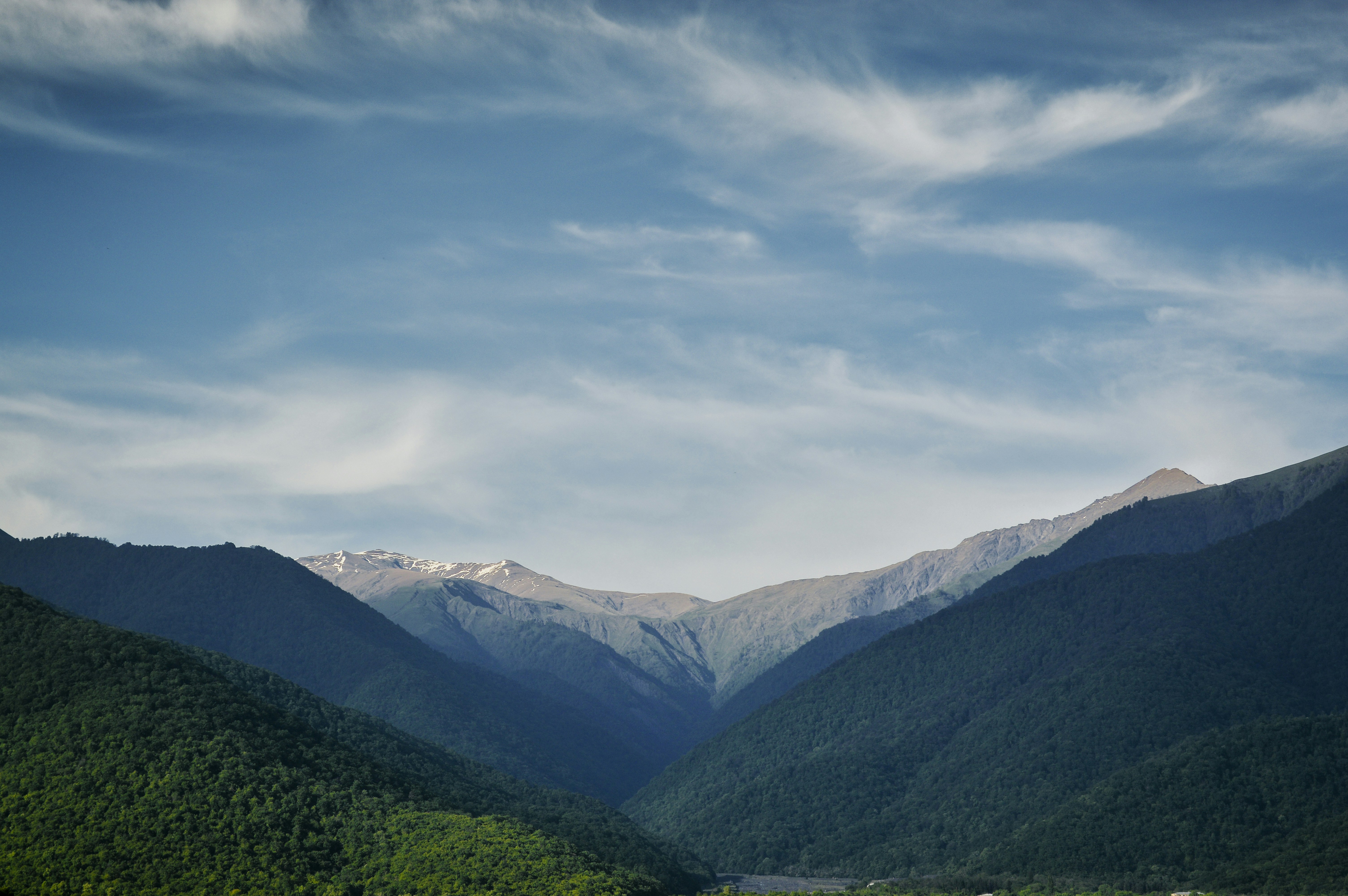 green mountains under white clouds during daytime, კახეთი , ყვარელი დურუჯის ხეობა</p><p>Georgia Kakheti Kvareli Durji Valley