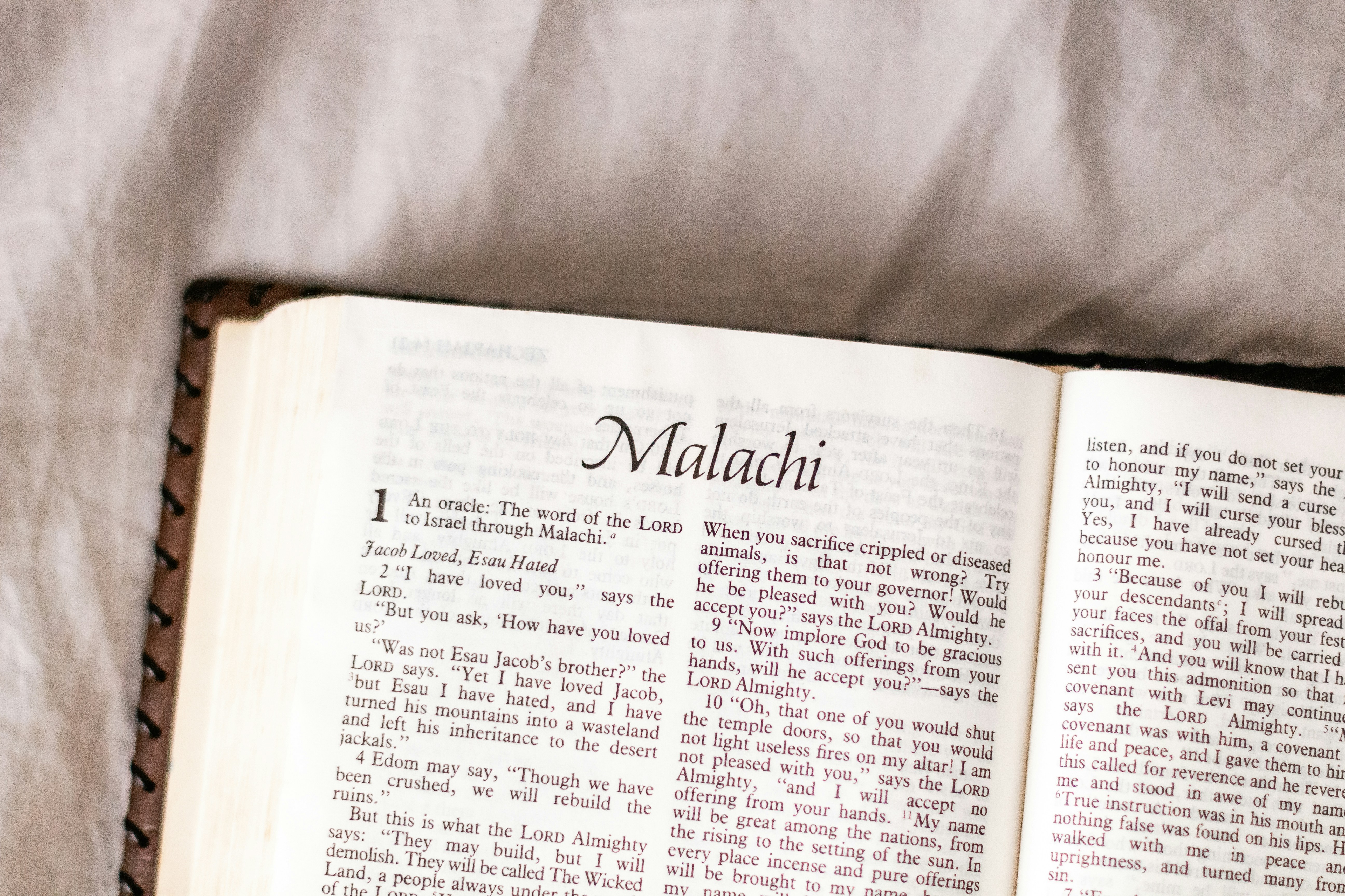 white book page on white textile