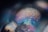 A close-up of soap bubbles displaying a colorful and intricate pattern, with swirling designs in shades of blue, orange, and pink. The surface of the bubbles has a glossy and iridescent texture, creating a captivating and abstract visual effect.