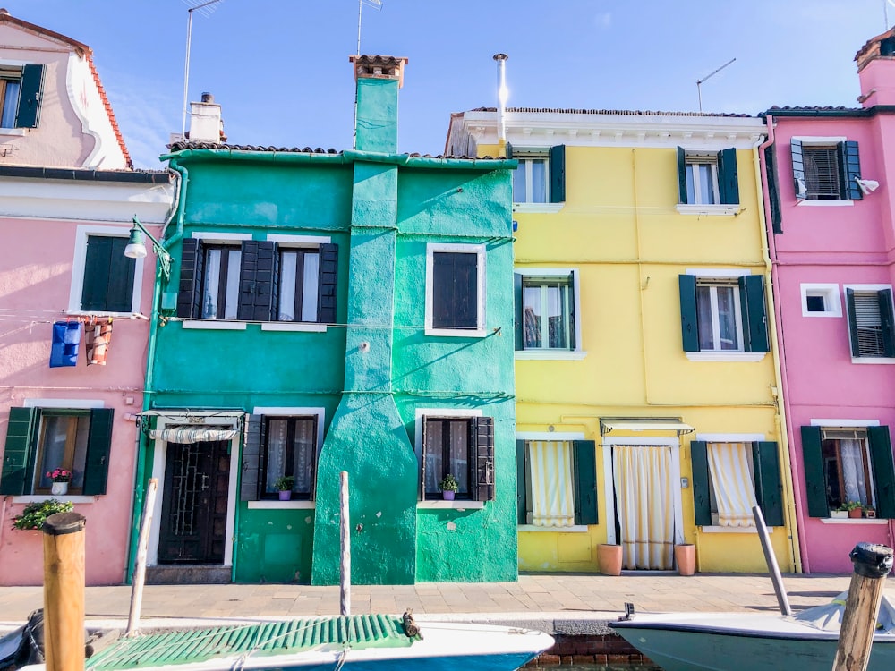 green and white concrete building