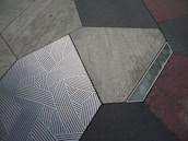 black and white chevron textile