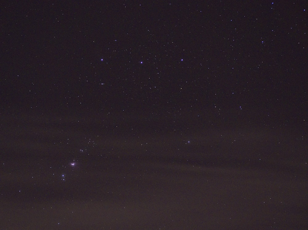 starry night sky over the city