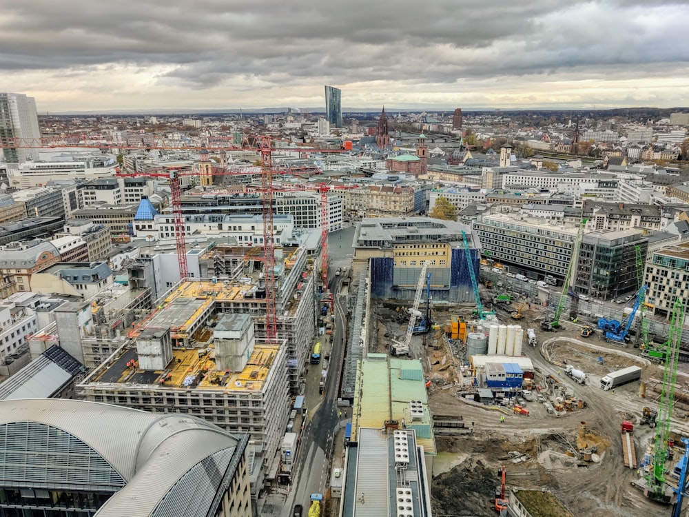 aerial view of city buildings during daytime