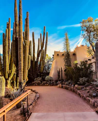 white concrete building near trees during daytime