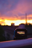 A vibrant sunset captured using hawacamera software.
