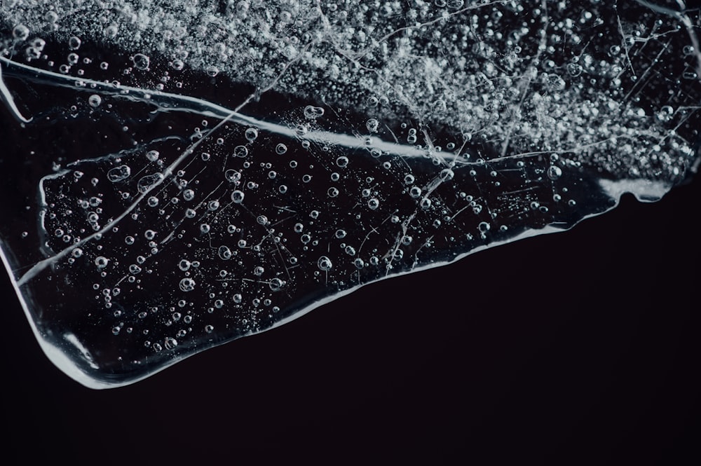 water droplets on white textile