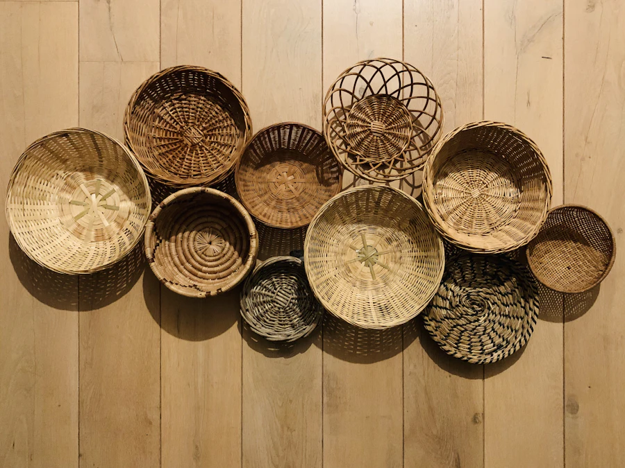 Handwoven baskets