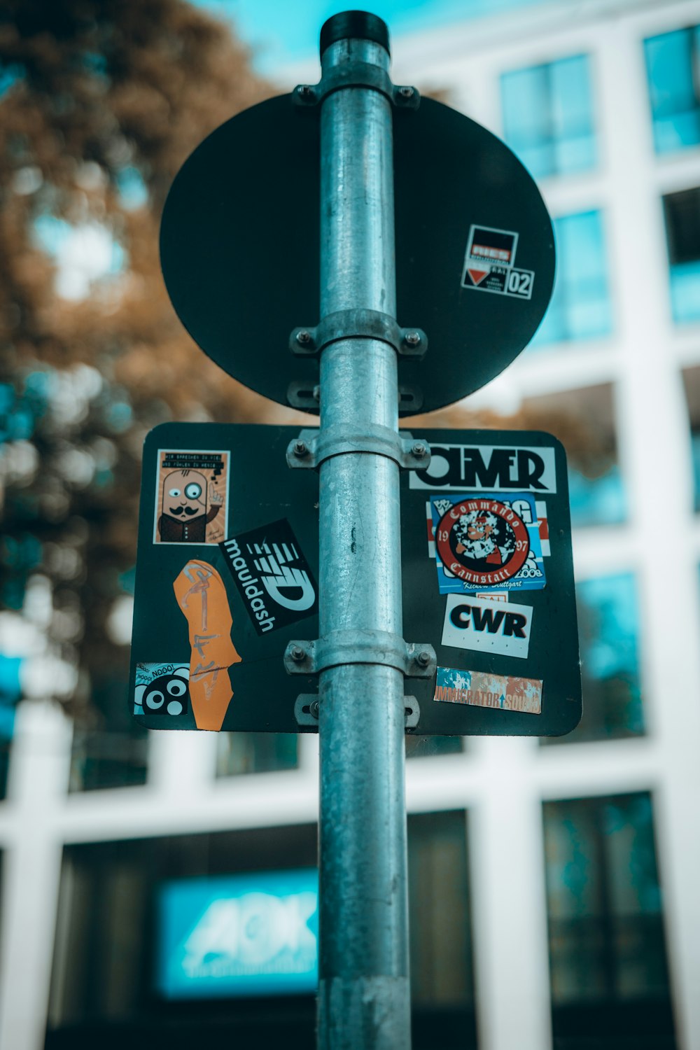 black and white street sign