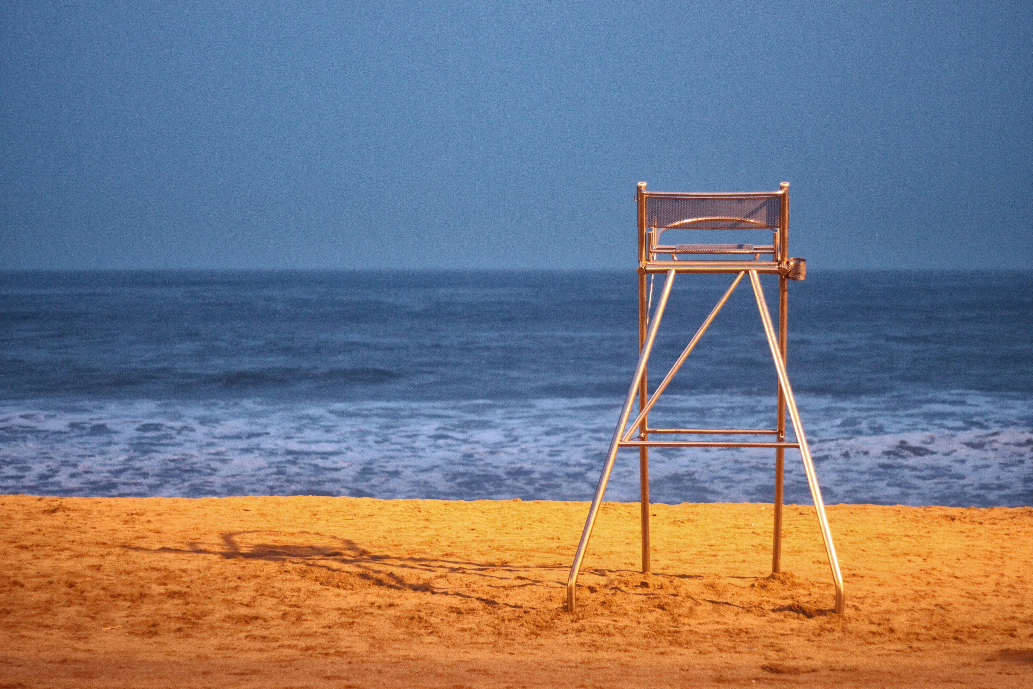 Stormy day at barceloneta beach