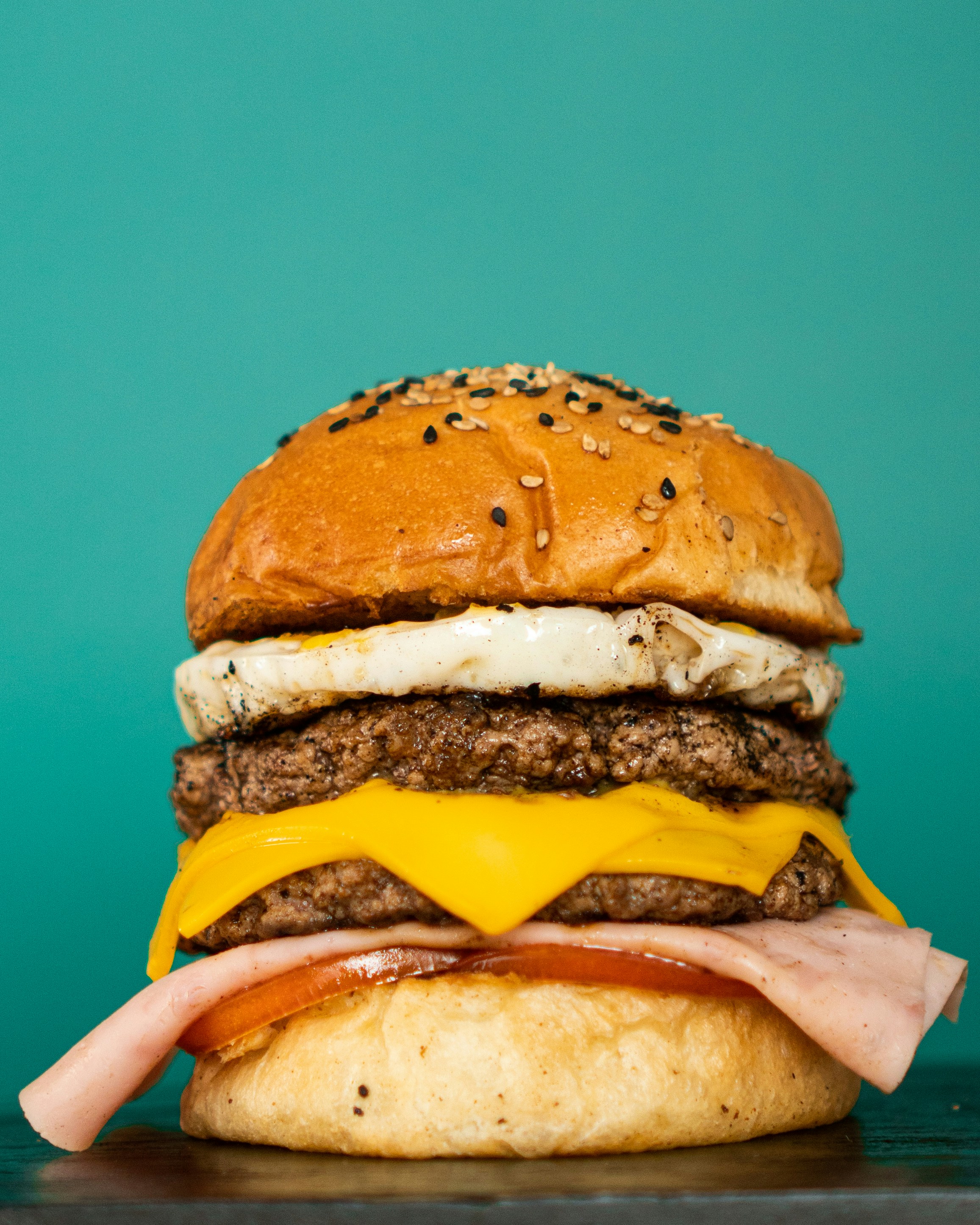 burger with patty and cheese