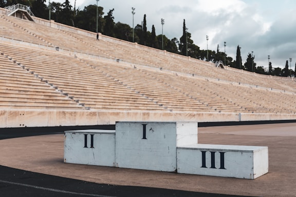 podium victoire reussite dans un stade