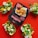 A package of plant-based nuggets is centered on a vibrant red background, surrounded by three taco-like servings filled with salad, avocado, and crispy nuggets. The package features bold text indicating the product is soya based and gluten-free.