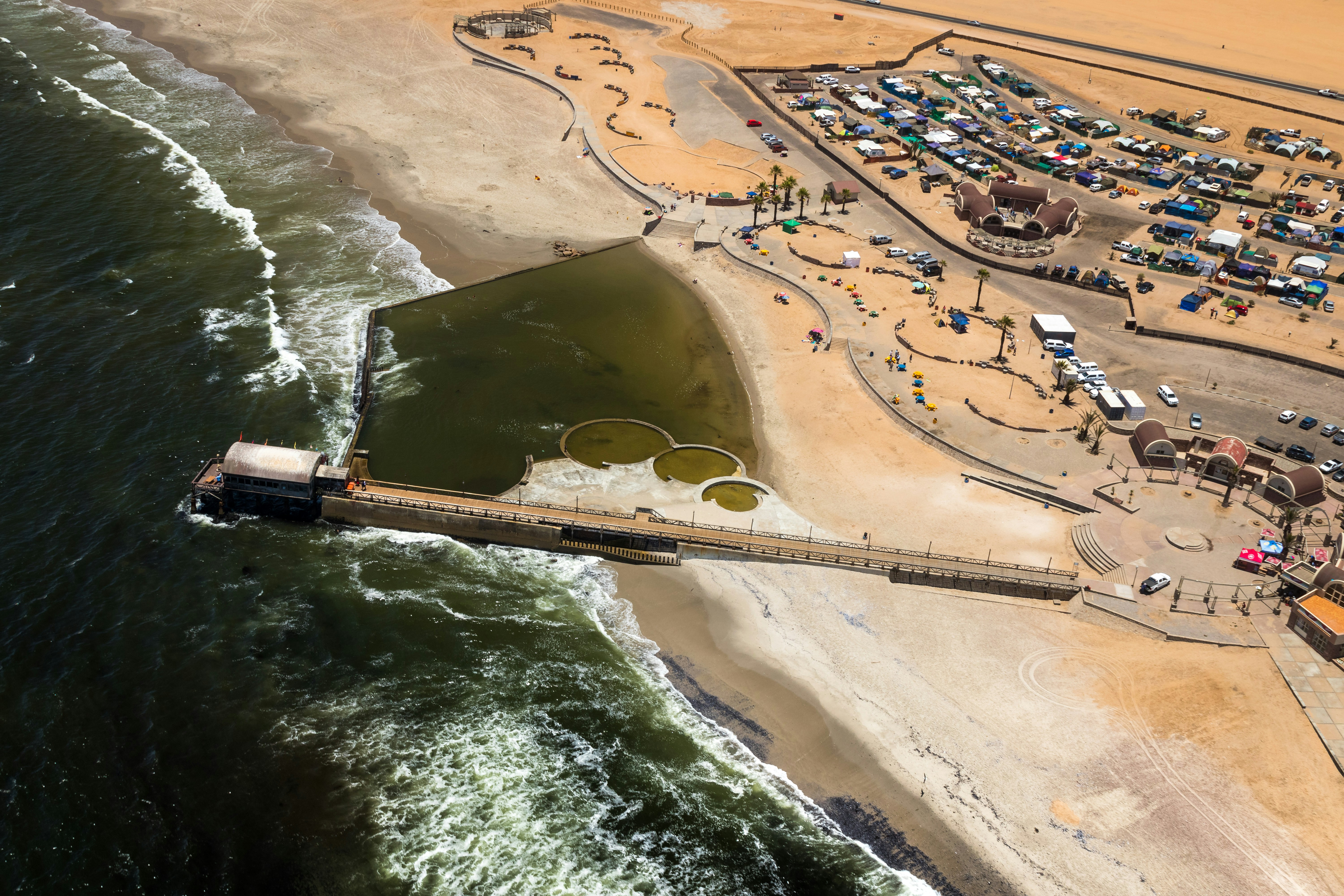 Aerial view of green body of water during daytime photo – Free Namibia ...