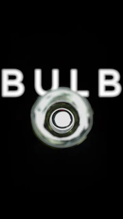 Abstract lightbulb icon surrounded by keyword tags illustrating ideas and inspiration for domain names