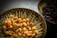 Close-up of assorted nuts and legumes in rustic wooden bowls on a natural fabric surface.