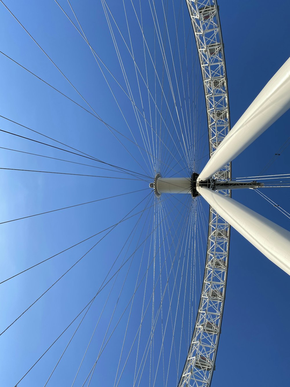 white and black ferris wheel under blue sky during daytime