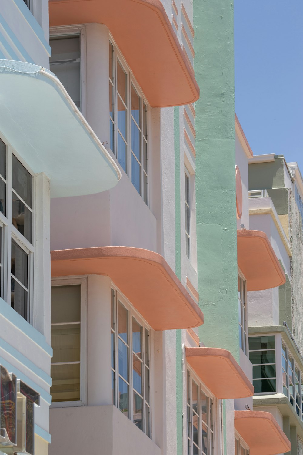 white and orange concrete building