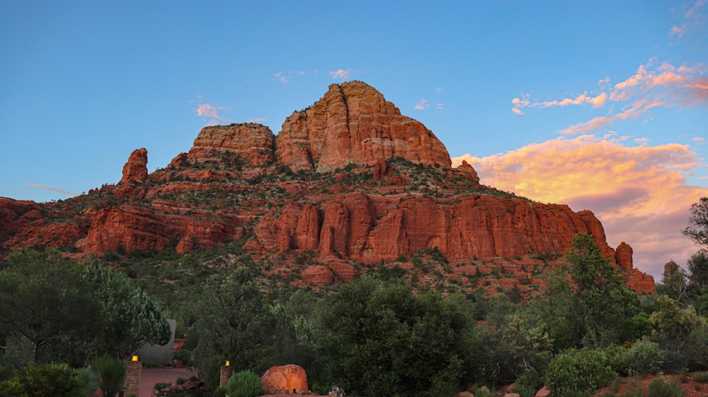 brown rock formation under blue sky during daytime