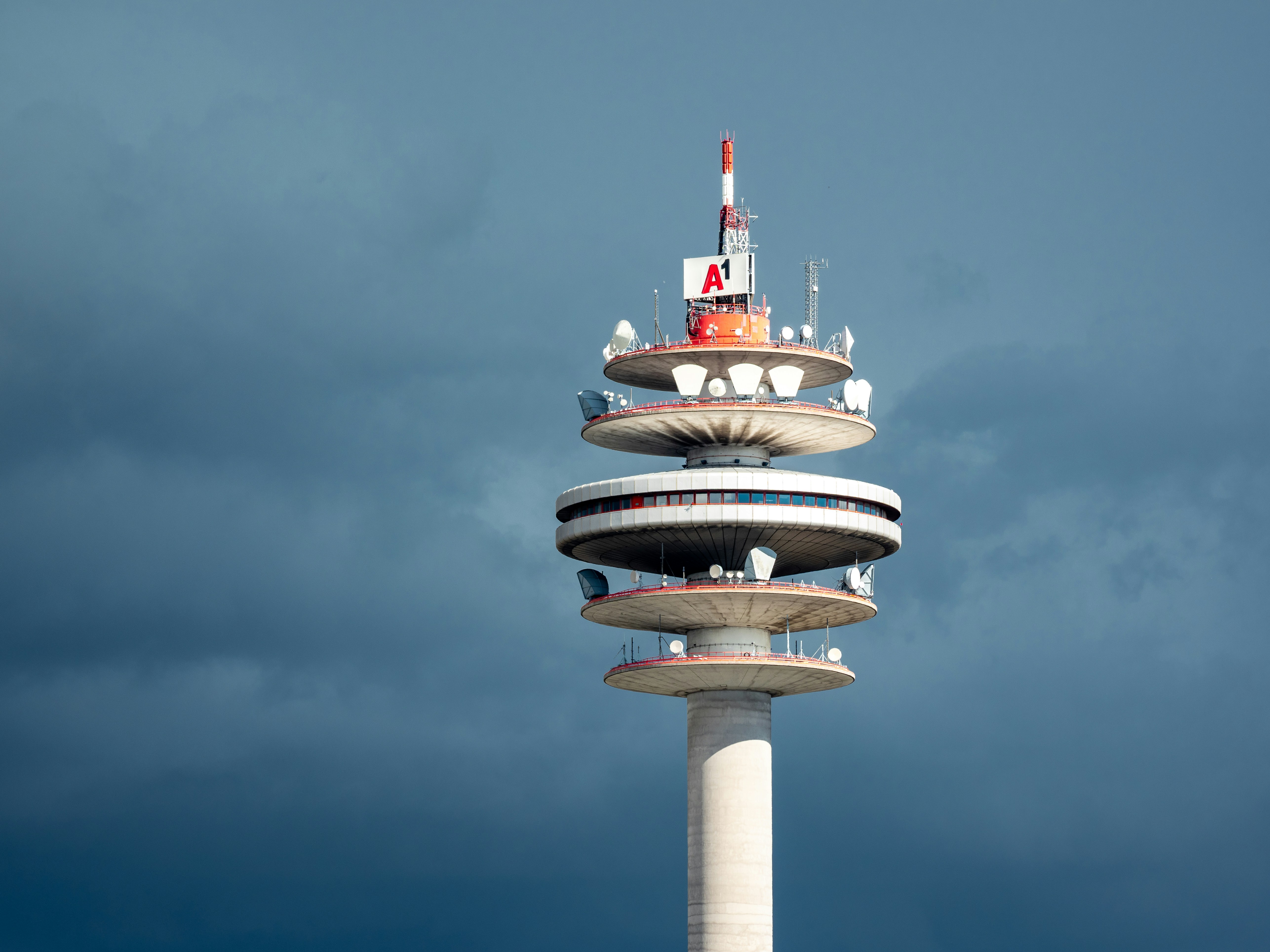 Arsenal transmission tower in Vienna, Austria.