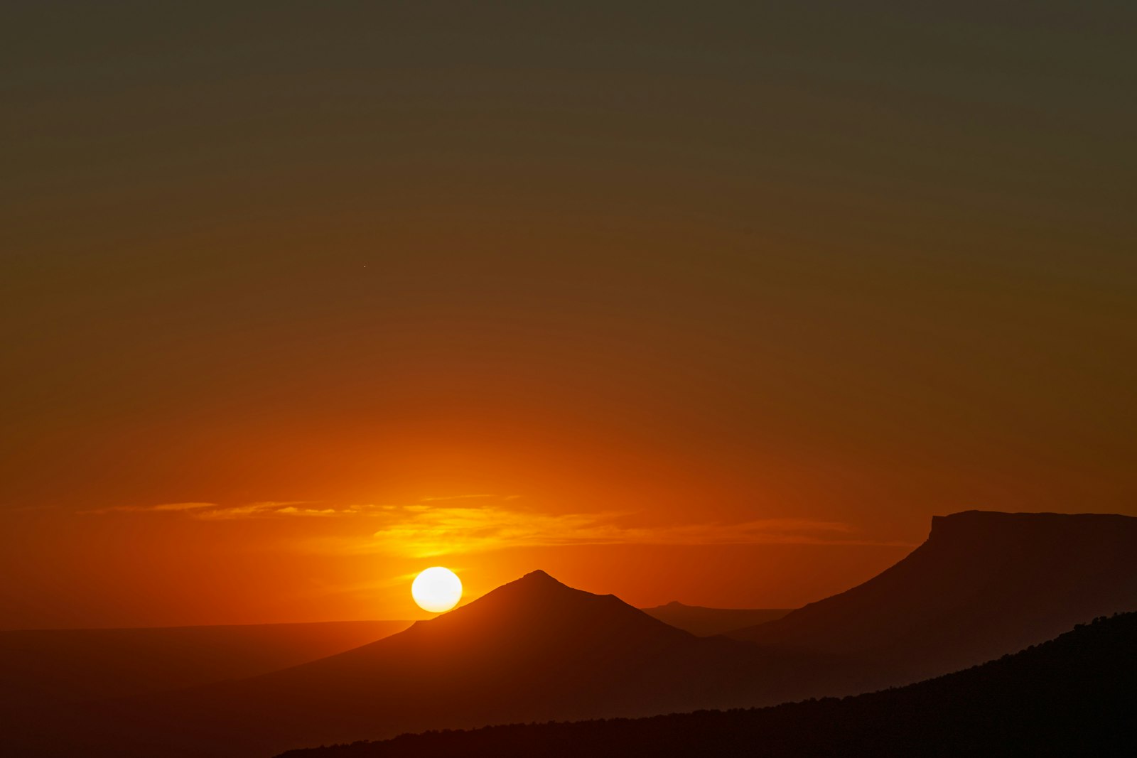 Sony a7 II + Sony FE 70-300mm F4.5-5.6 G OSS sample photo. Silhouette of mountains during photography