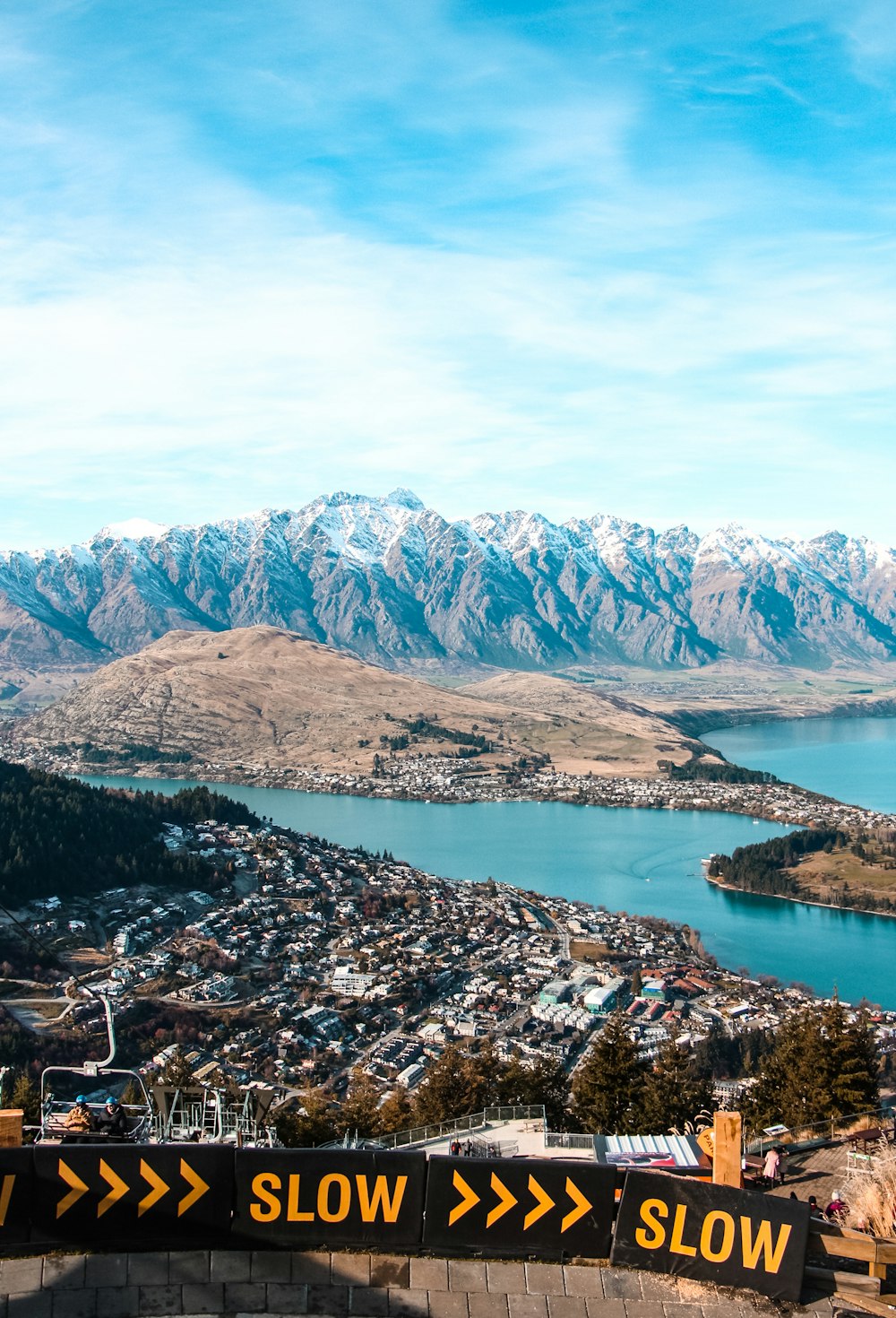 lake in the middle of mountains during daytime