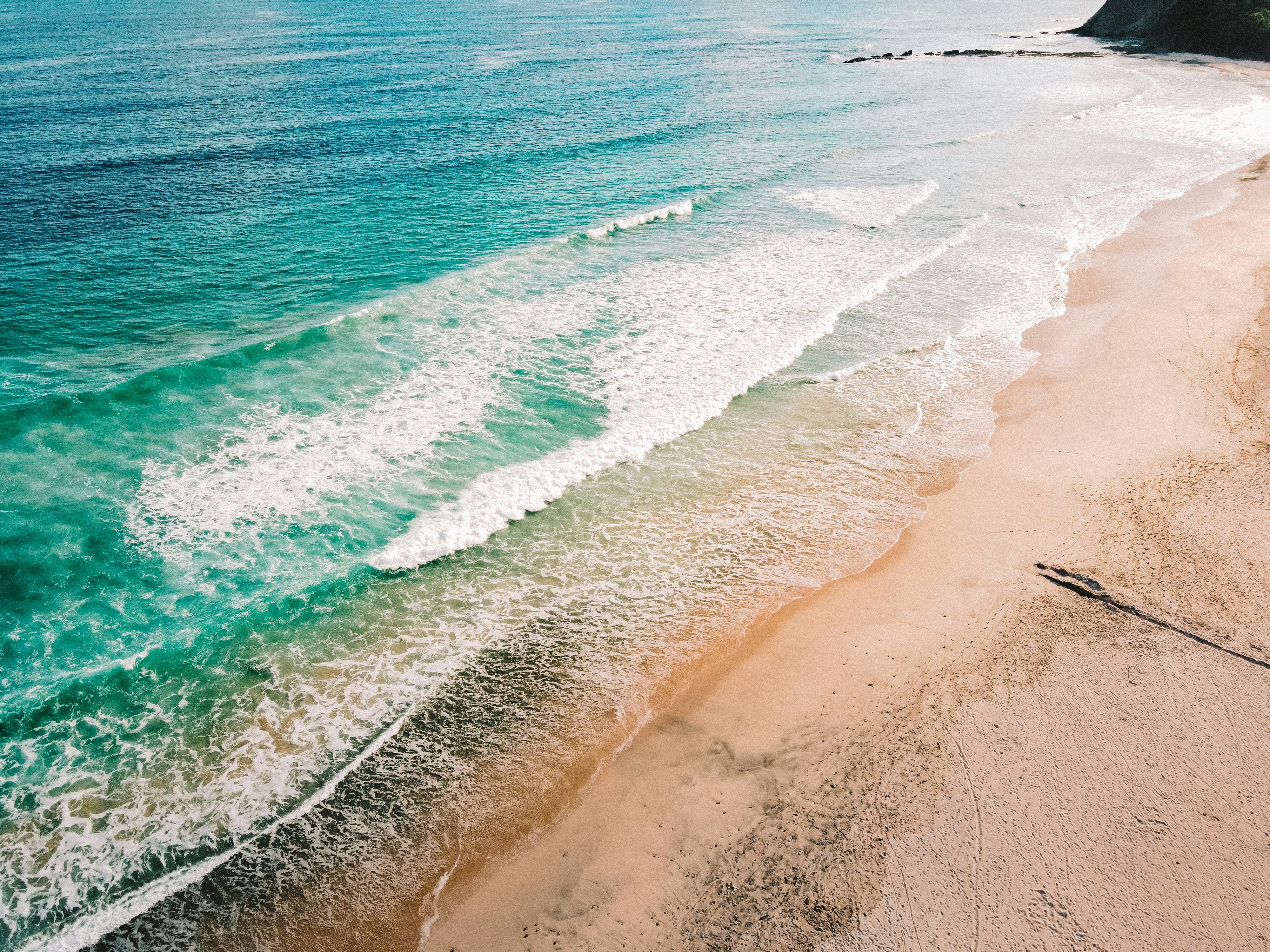 aerial view of beach during daytime