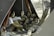 A group of friends enjoying their time inside a heated ice-fishing hut.