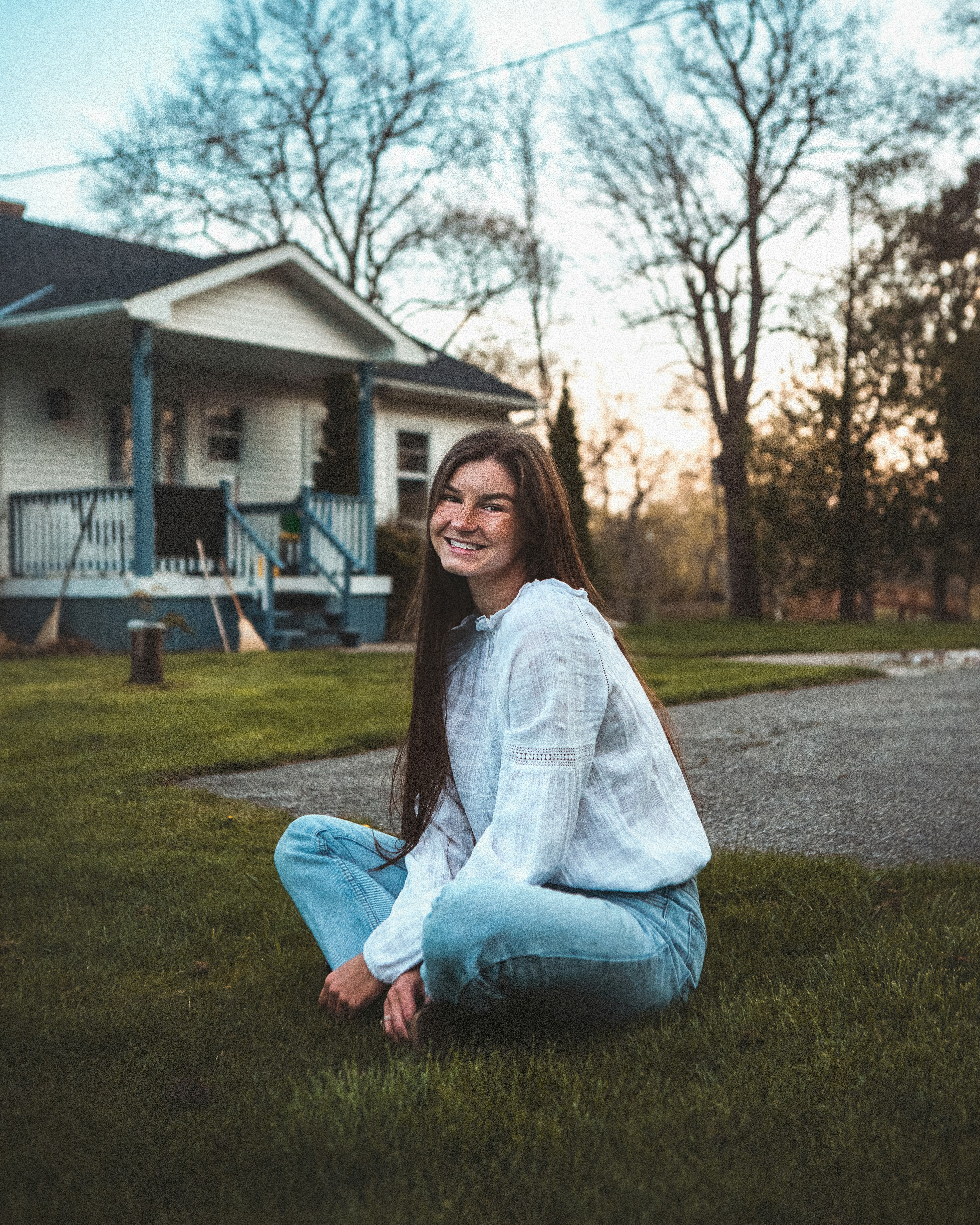 happy homeowner lawn