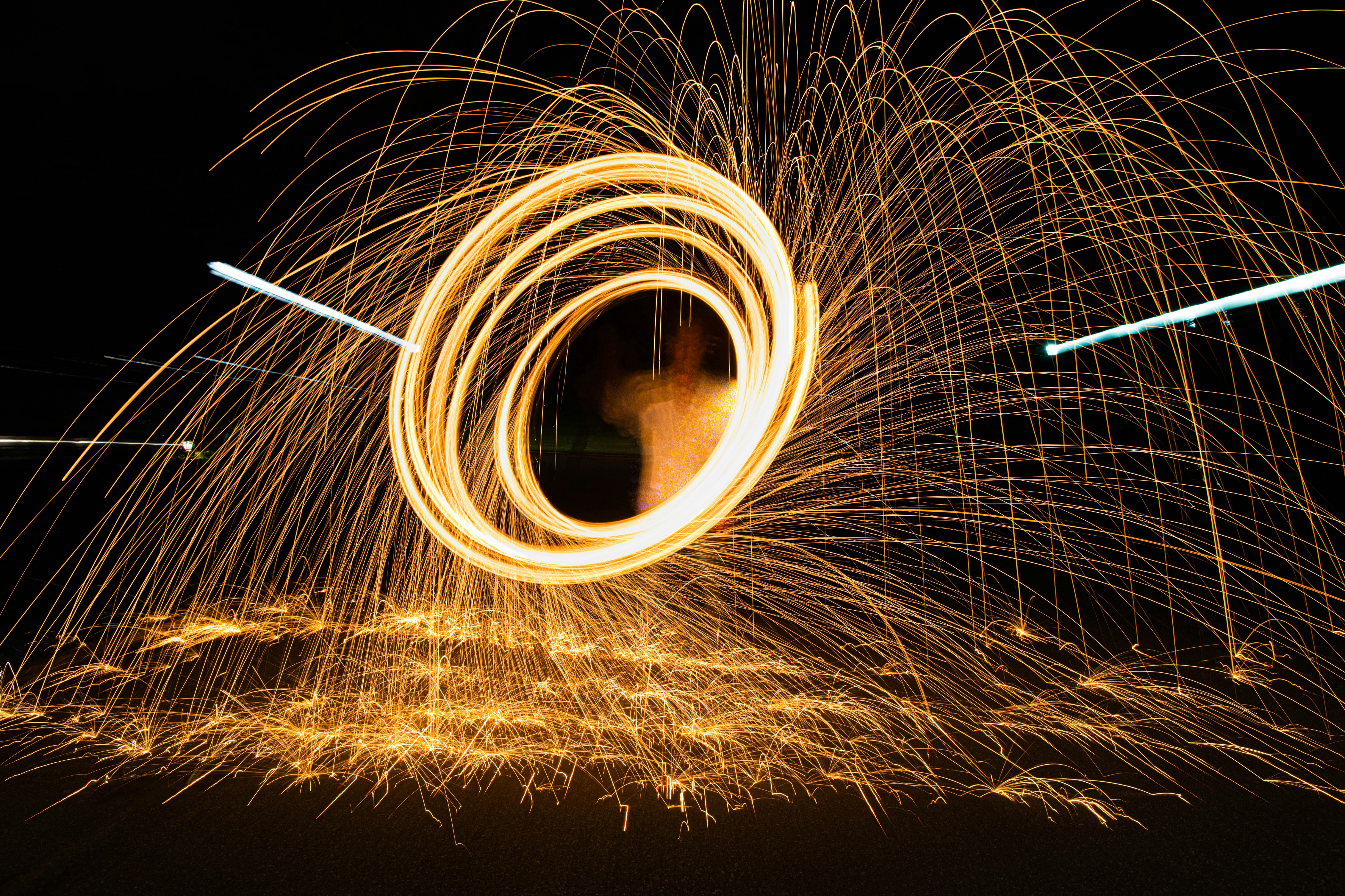 time lapse photography of lights