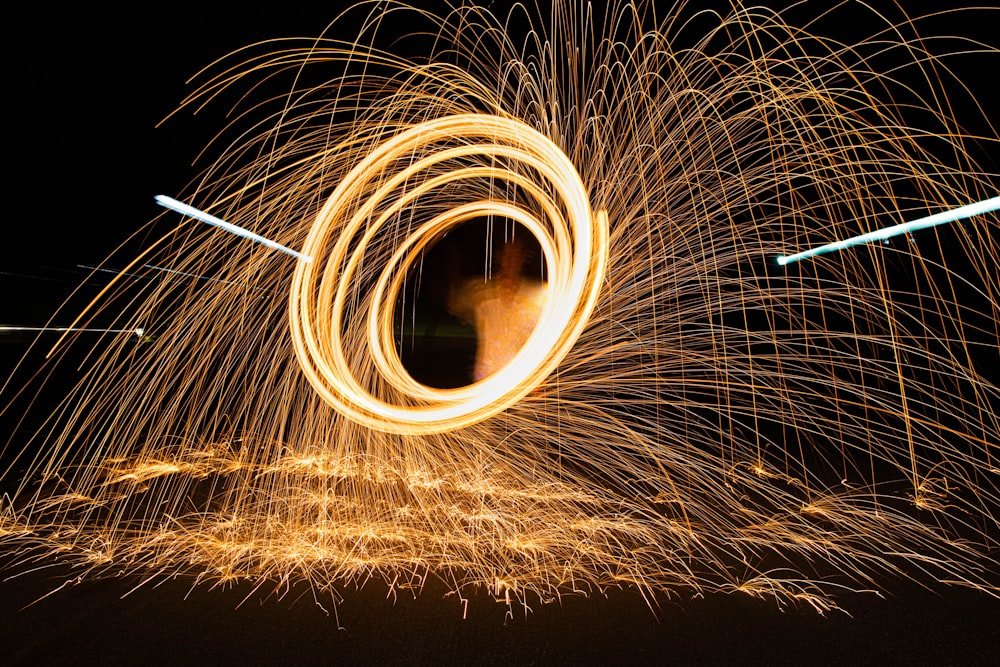 Fotografía de lapso de tiempo de luces