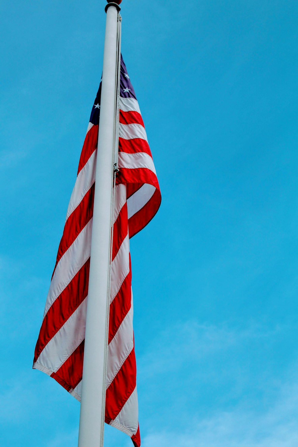 red and white striped flag