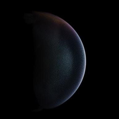 black round ball on white background
