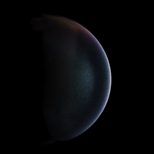 black round ball on white background
