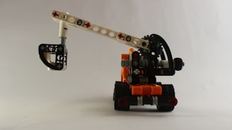orange and black plastic toy