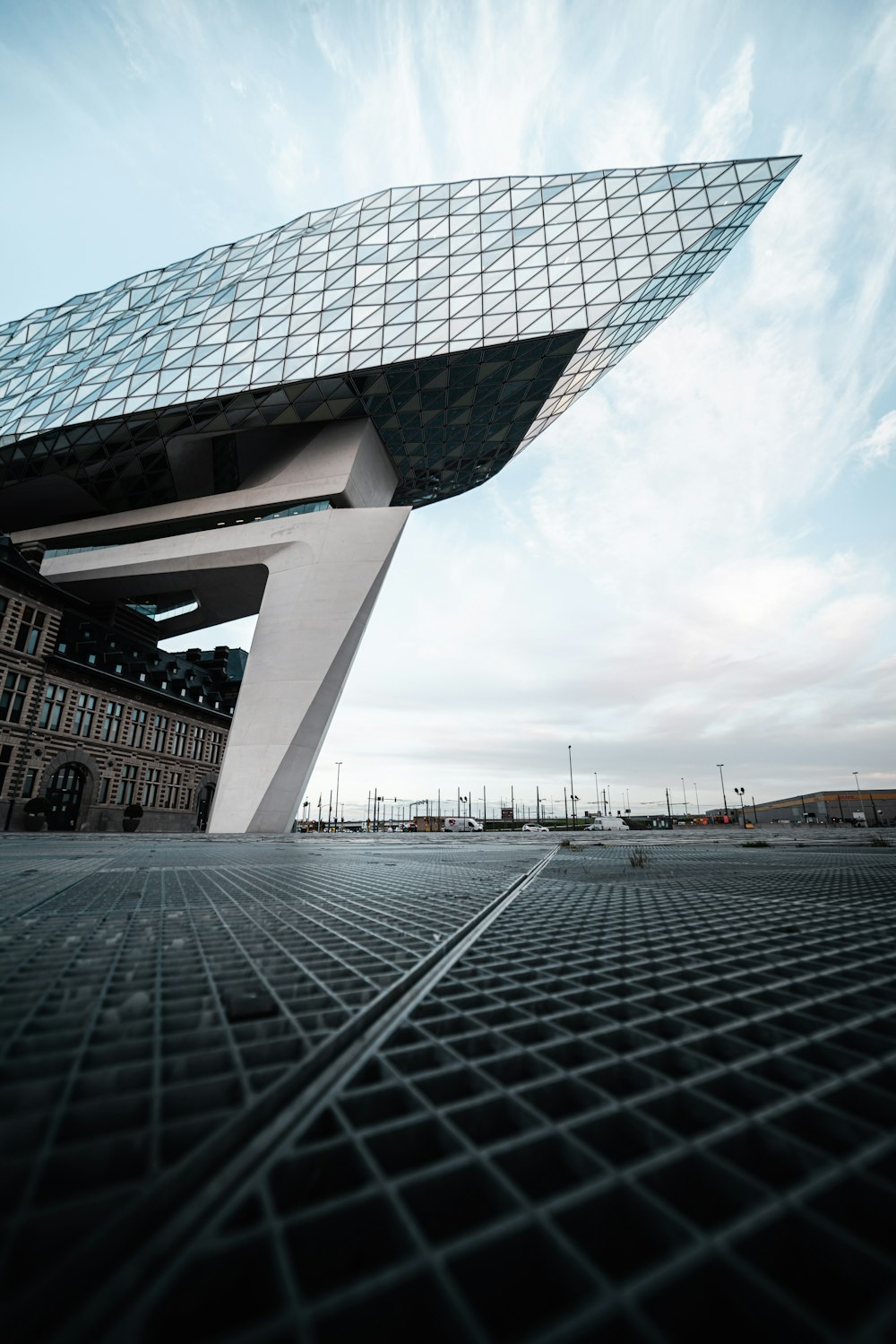 white and black concrete building