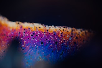 A close-up of a vibrant, colorful abstract pattern representing the essence of 'everything'.